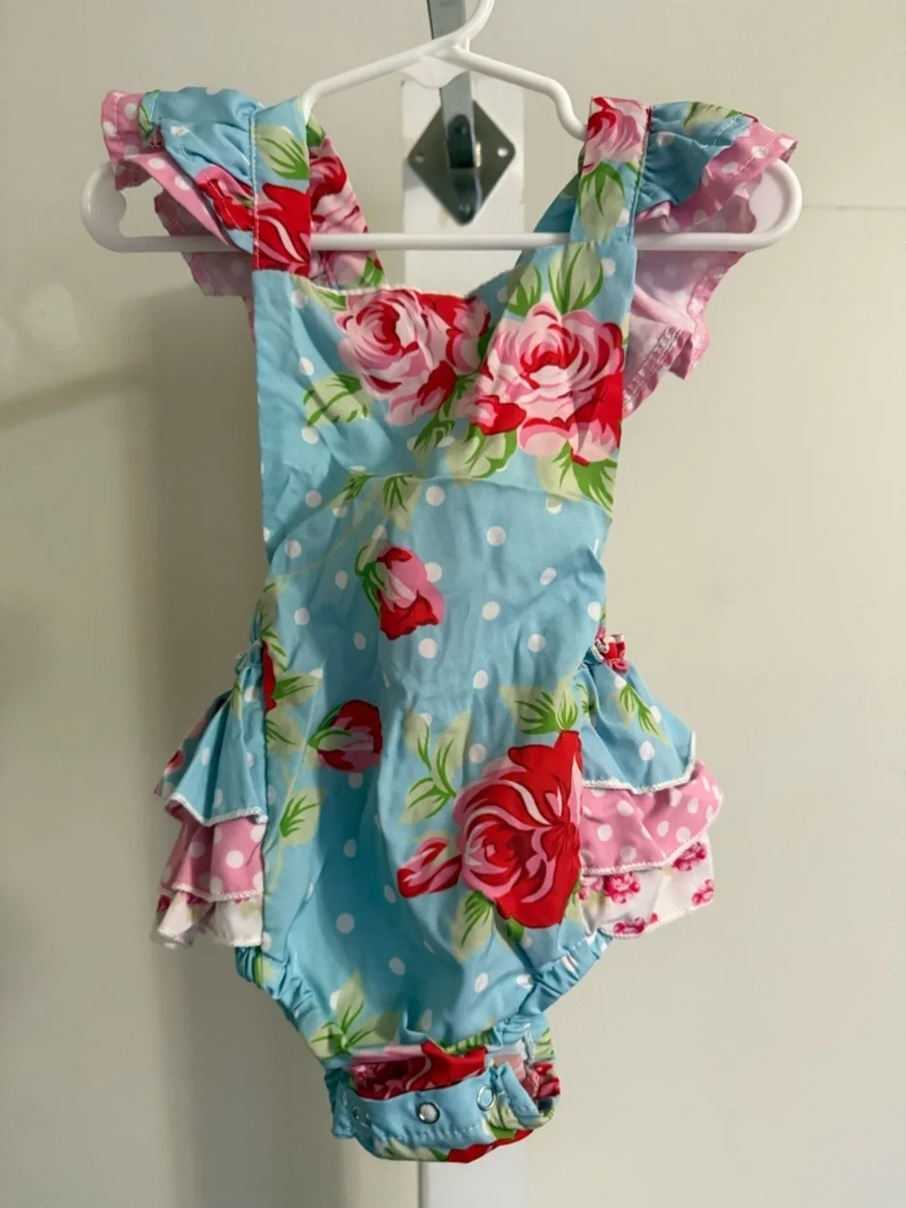 Floral Boutique Ruffle Butt Romper